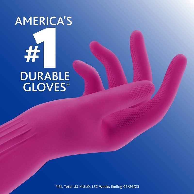 Reusable Cleaning Gloves Extra Long Drip Catch Cuff Triple Layer Protection New