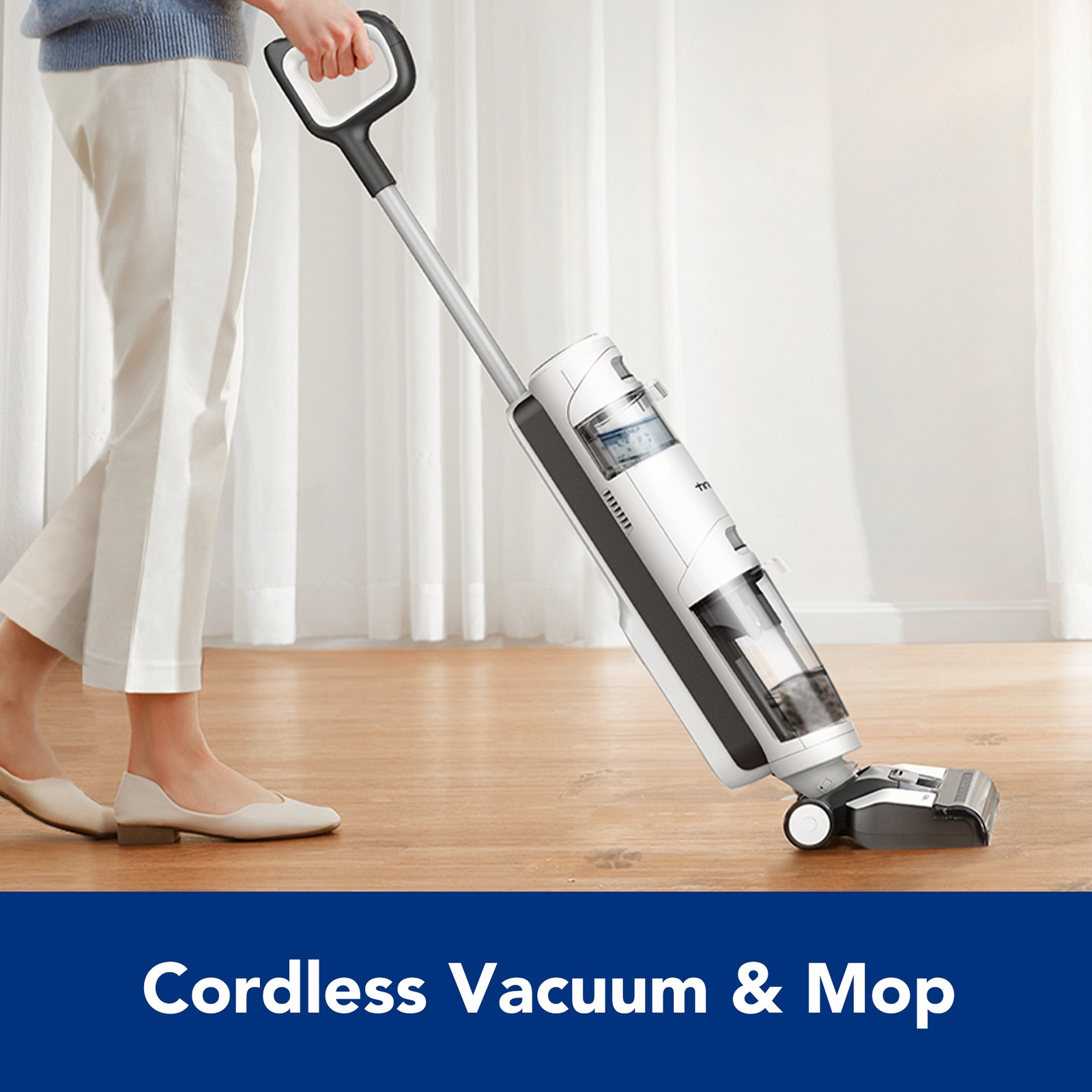 Tineco iFloor 3 Breeze Complete Wet Dry Vacuum Cleaner, Cordless Floor Cleaner