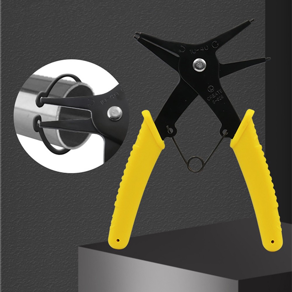 Dual-purpose Pliers Internal External Snap Ring Plier Combination Spring Tool