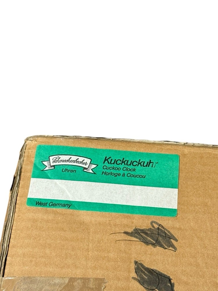 EMIL SCHMECKENBECHER CUCKOO CLOCK New Open Box