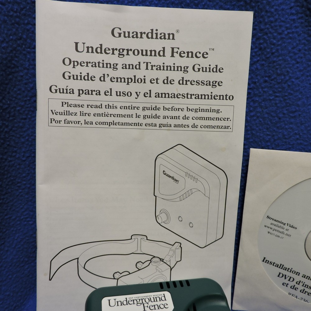 PetSafe Guardian Underground Fence, Collar Receiver , Transmitter, Missing Flags