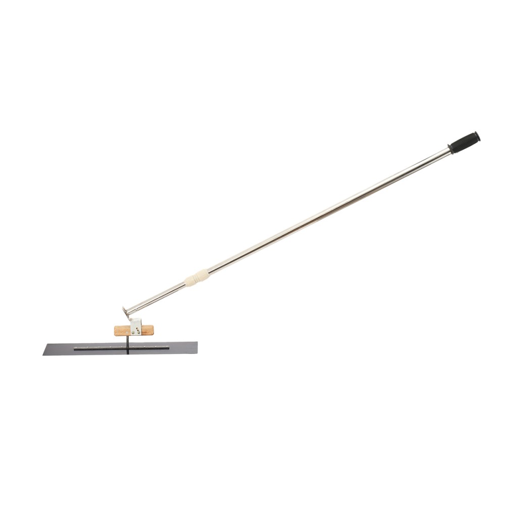 Long Handle Concrete Trowel Cement Surface Smoothing Tool w/ Finishing Shoes NEW