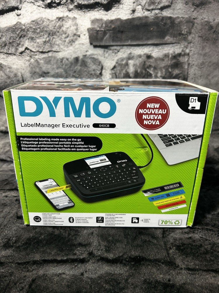 Genuine DYMO LabelManager Executive 640CB Portable Compact Label Printer NEW