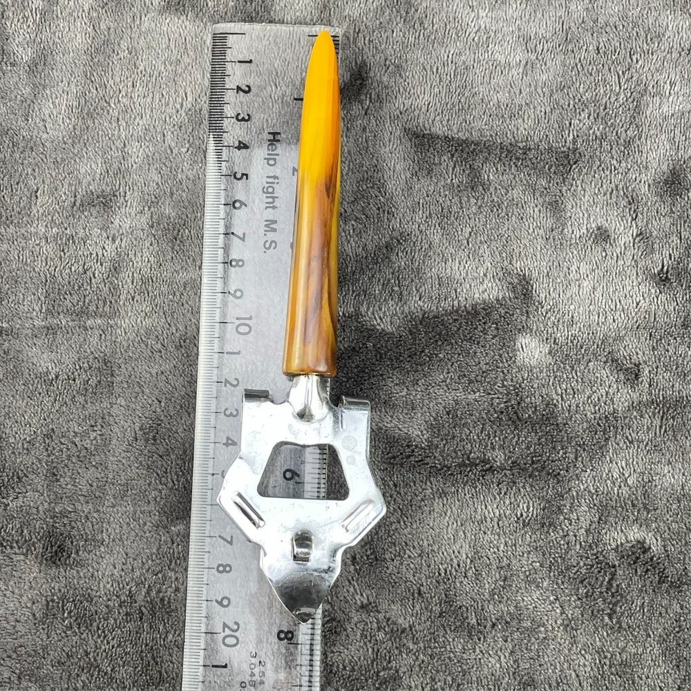 Butterscotch Bakelite Meat Fork and Bottle Opener