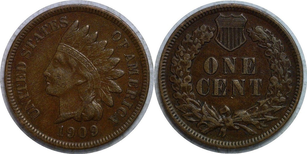 1909 1C Indian Head Cent XF