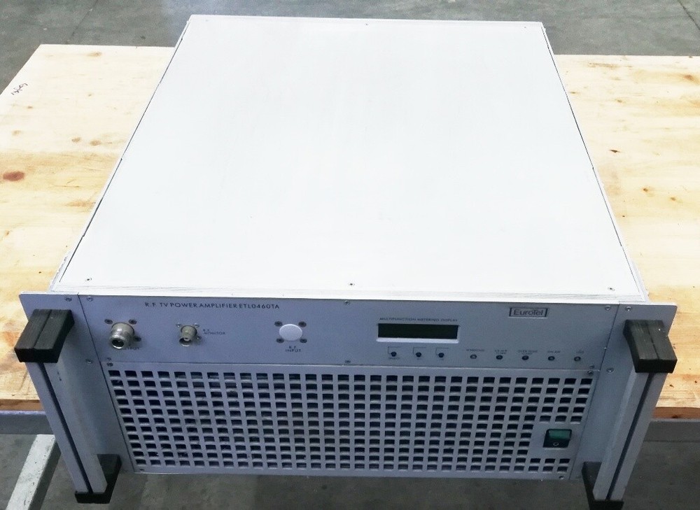 TV UHF 500w Power amplifier Eurotel digital ISDB-T ATSC- DVB-T/T2