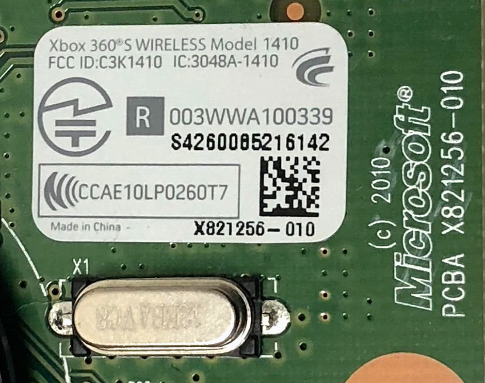 OEM Microsoft Xbox 360S Slim 1410 RF MODULE RING POWER BUTTON BOARD X821256