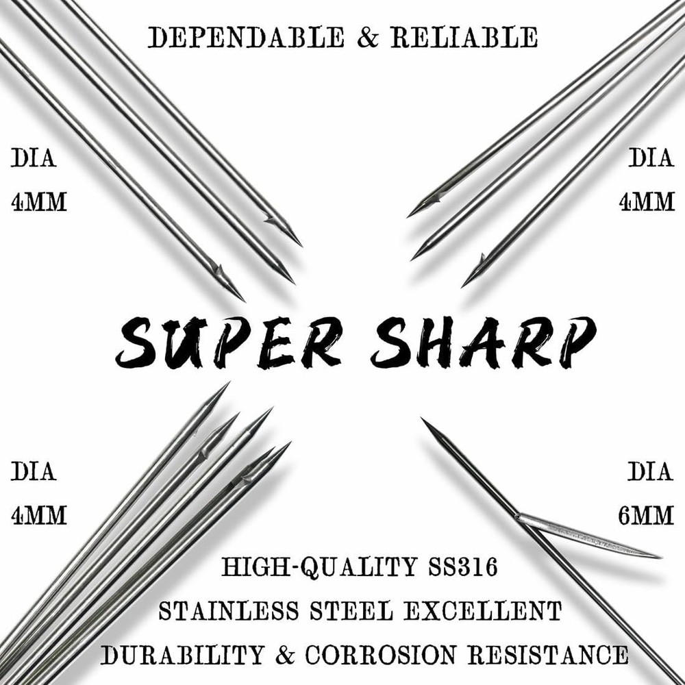 Versatile 6 ft Spearfishing Pole with Adjustable Tips - Ideal for Divers