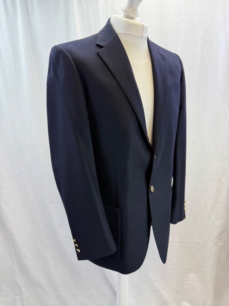Berwin & Berwin Wool Blazer Size 40" Classic Navy Tailored Jacket