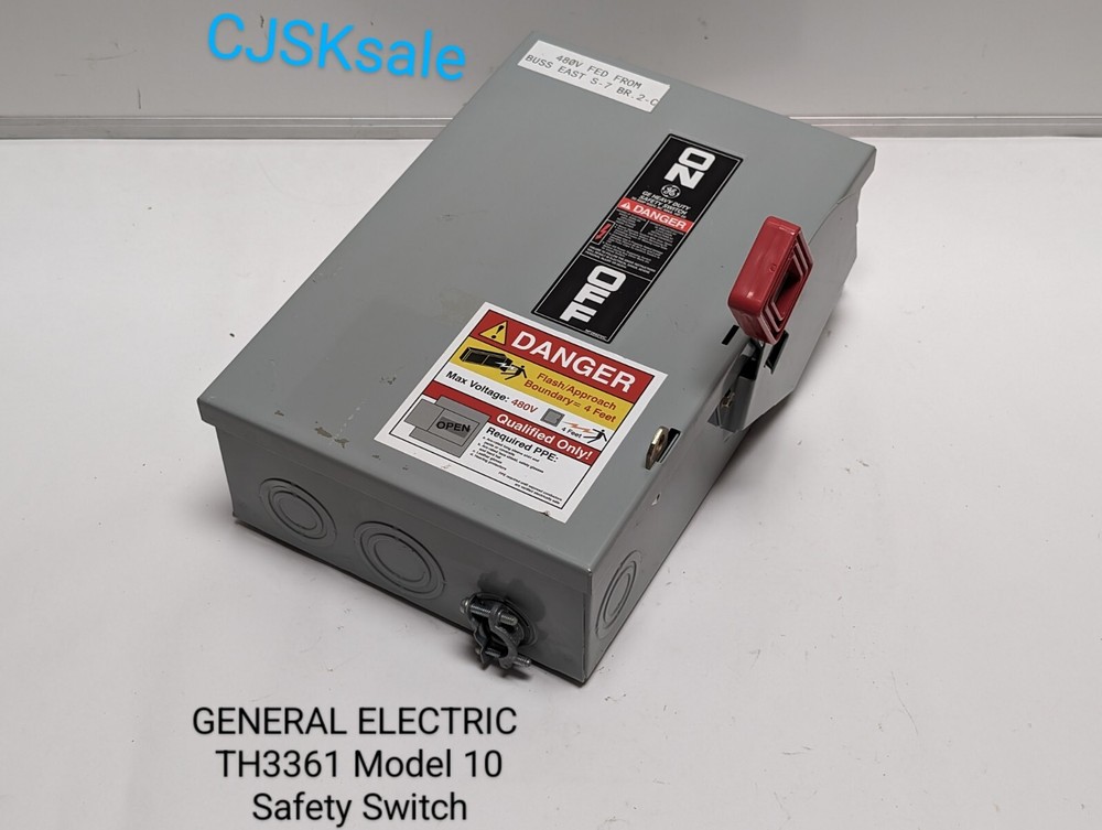 GENERAL ELECTRIC TH3361  Model 10 Safety Switch (USED).