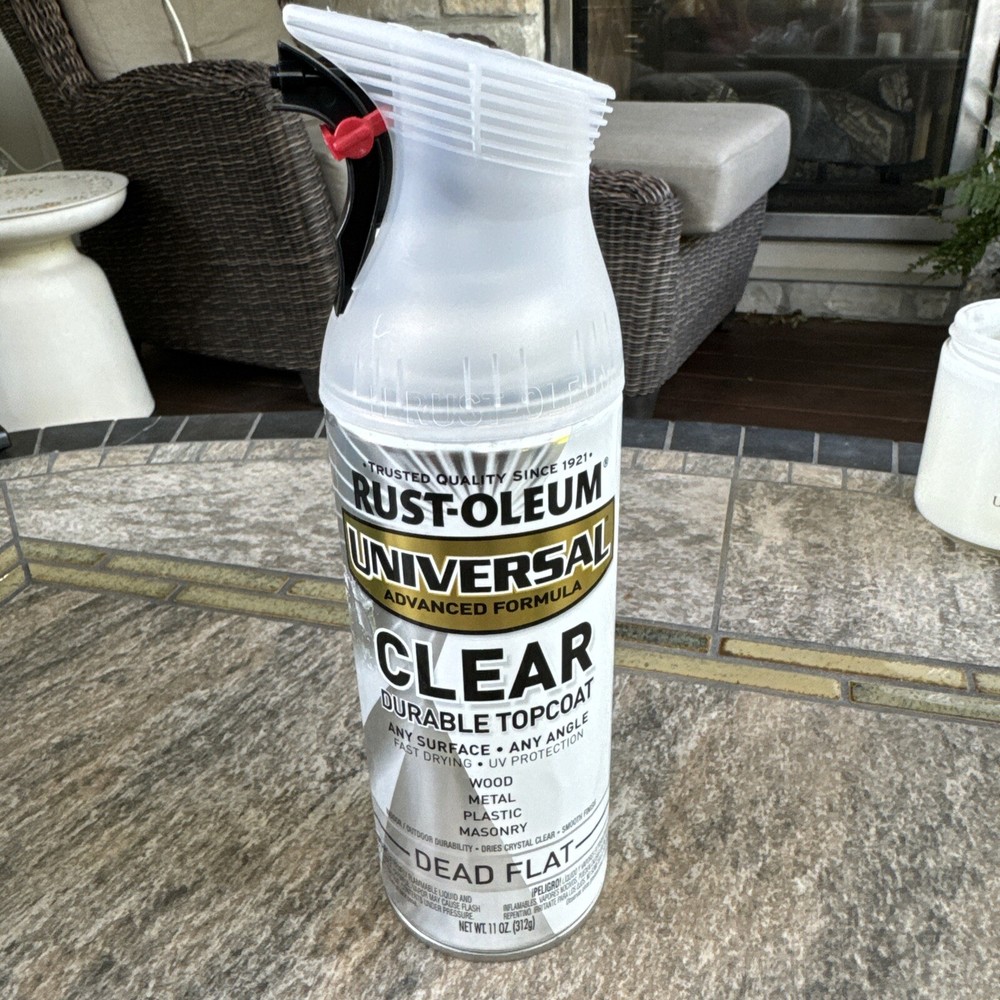 12oz Rust-Oleum 302151 Dead Flat Clear Universal All Surface Spray Paint