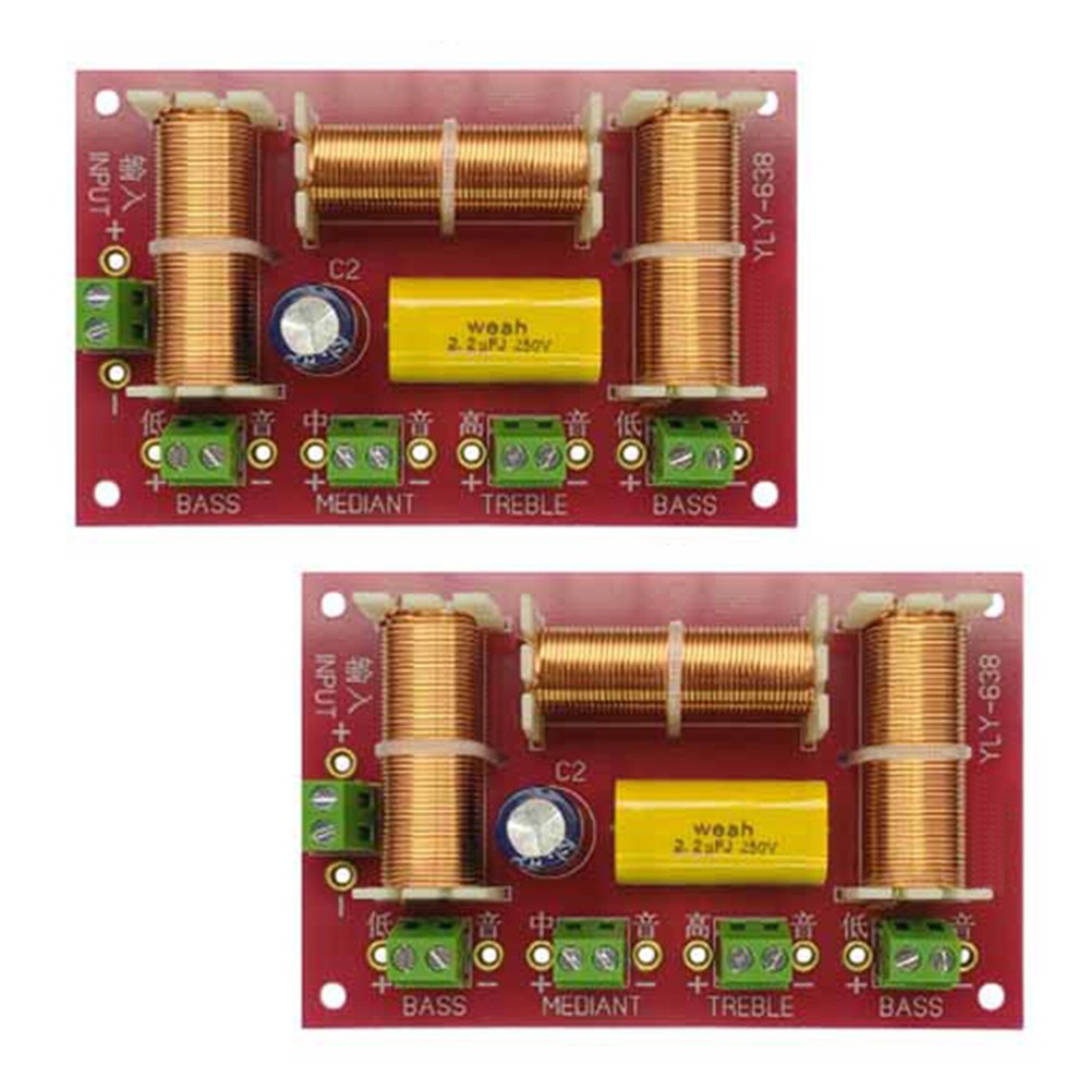 2Pcs 200W Two Bass Crossover Crossover Audio 3 4 Way Crossover Frequency Divider
