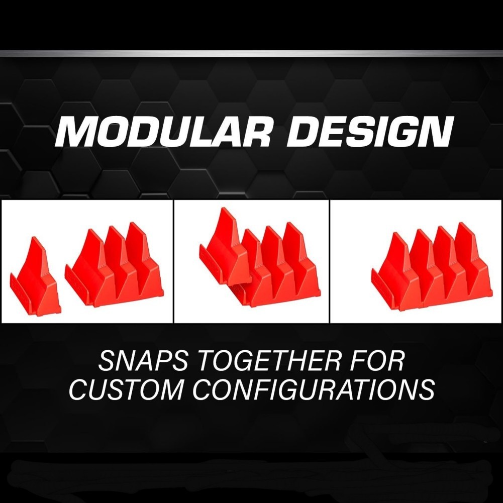 40-80PCS Magnetic Modular Wrench Organizer Compact Tool Storage Slots Hold Tools