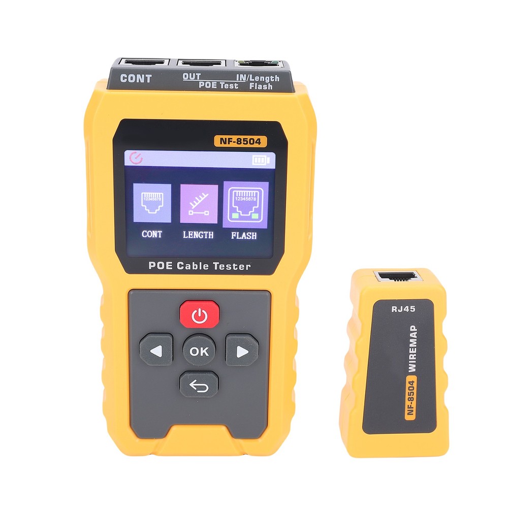 Ethernet Cable Tester CAT6 Port Flash LAN Cable Tester For Installation