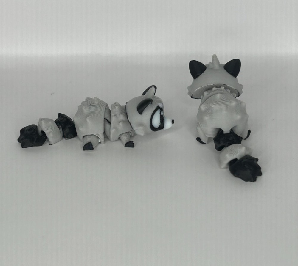3D Printed Jiggle Pet Raccoon