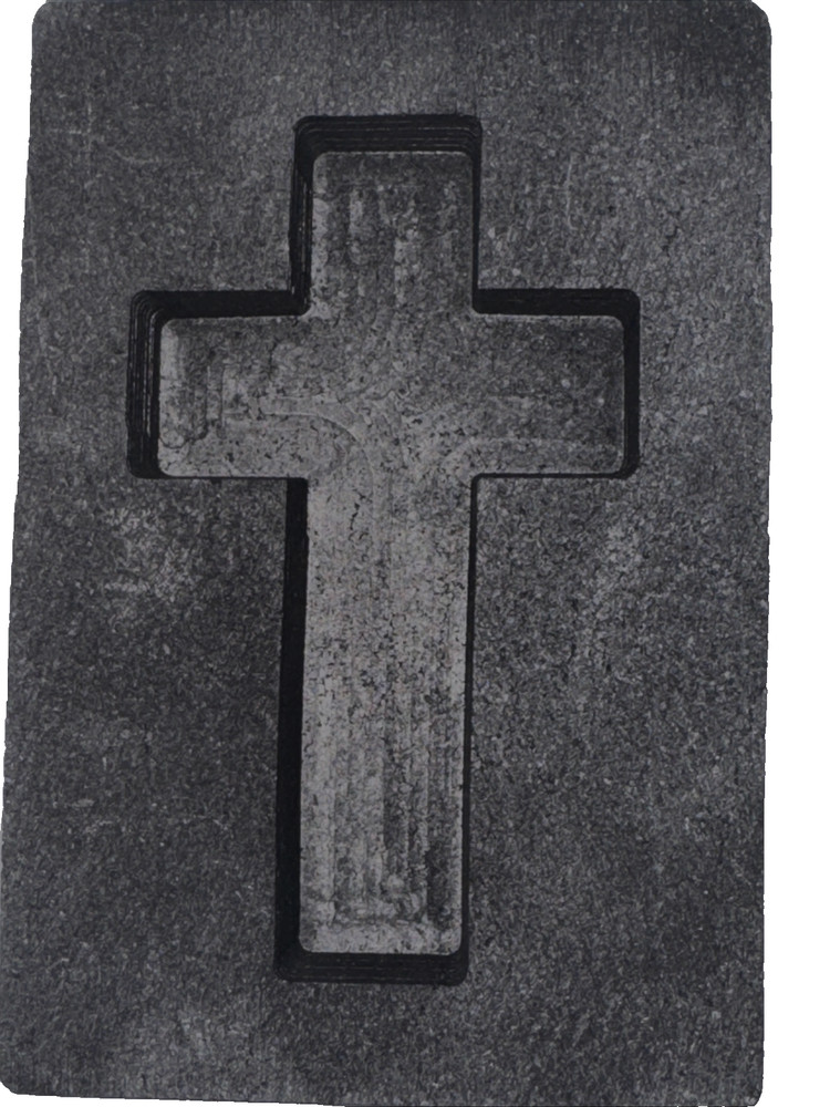 Graphite Ingot Mold for Casting 5 oz Silver Cross