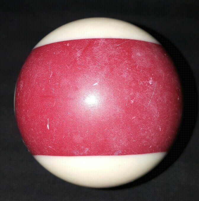 Replacement Regulation Pool Ball 15 Ball Striped Maroon