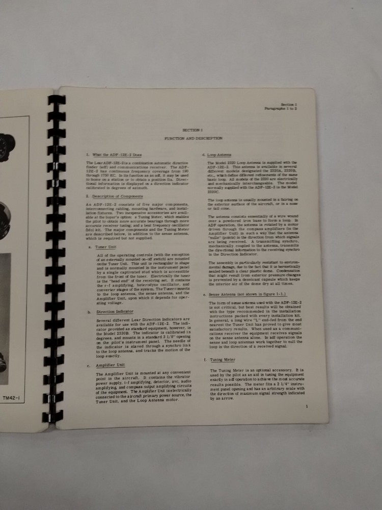 Motorola ADF-12E-2 Automatic Direction Finder Maintenance Manual