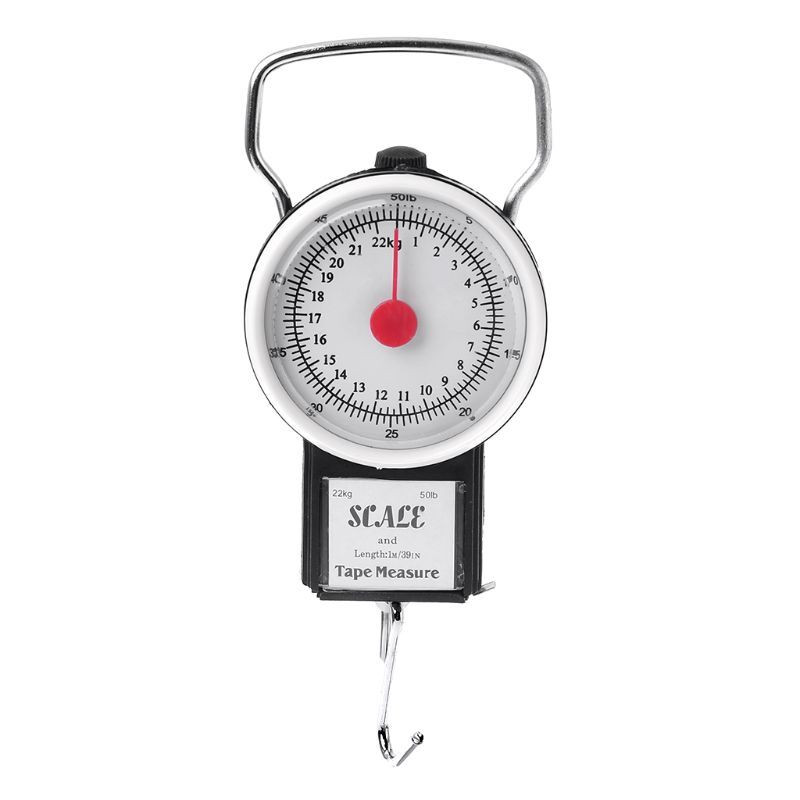 22kg/50lb Portable Scale Fish Hook Weighing Kitchen