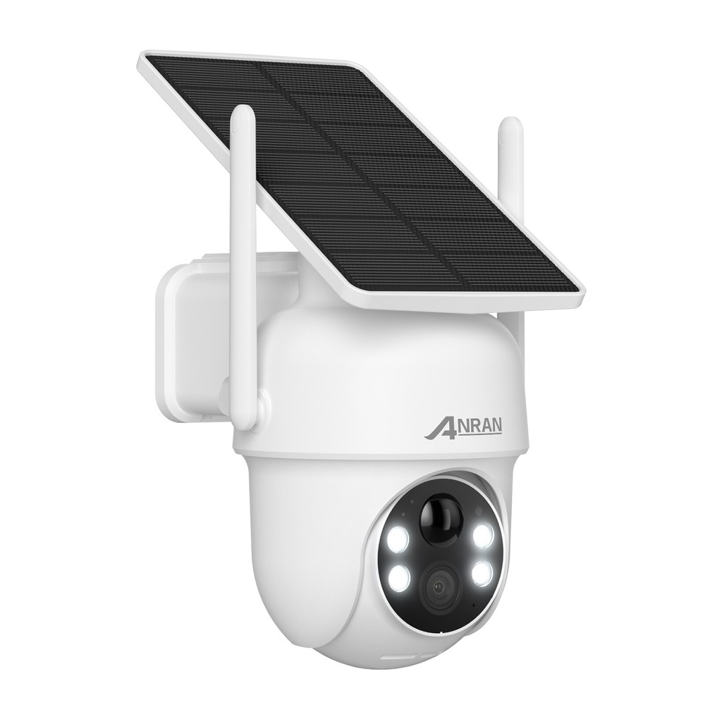 ANRAN Wireless Outdoor Security Camera System Home Solar Battery Powered 2K Wifi
