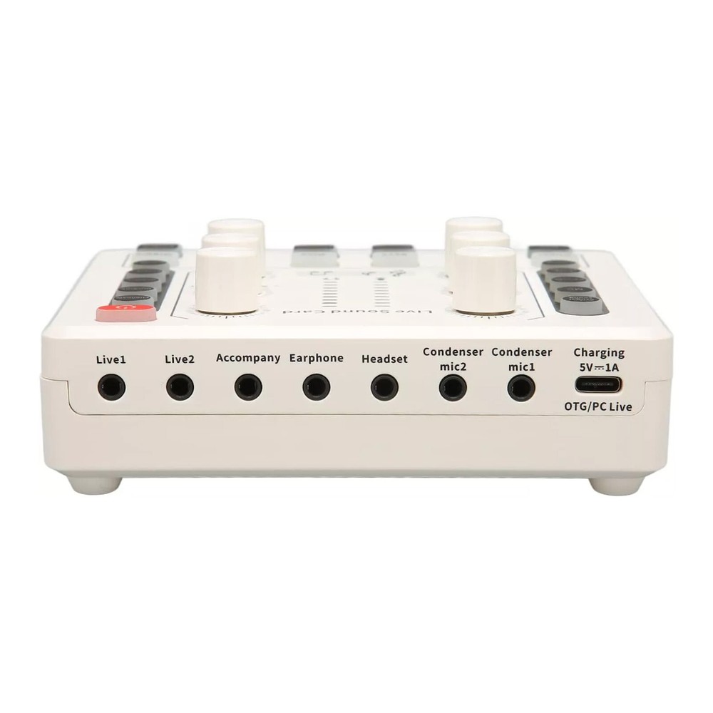 M8 Sound Card Live Streaming Interface External USB Live Broadcast MicrophoneRk