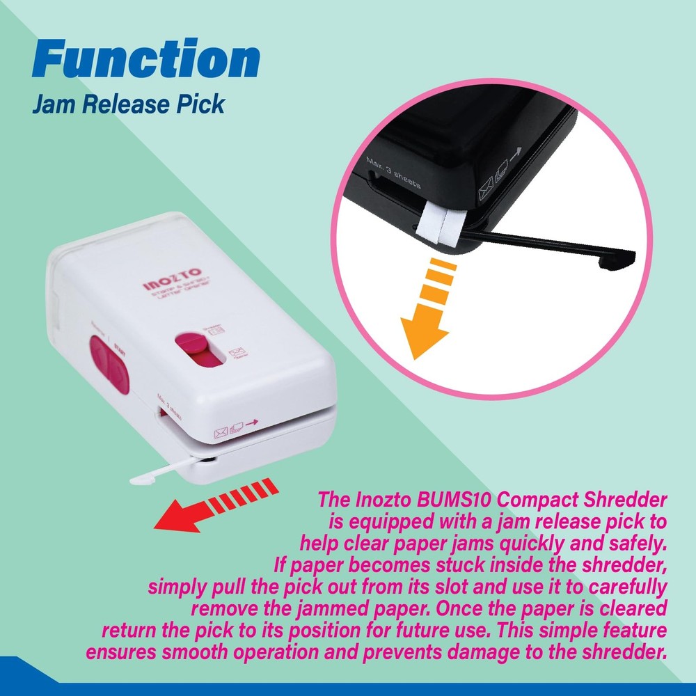 Three-in-Handheld Shredder for Home and Office - Multi-Functional Device with...