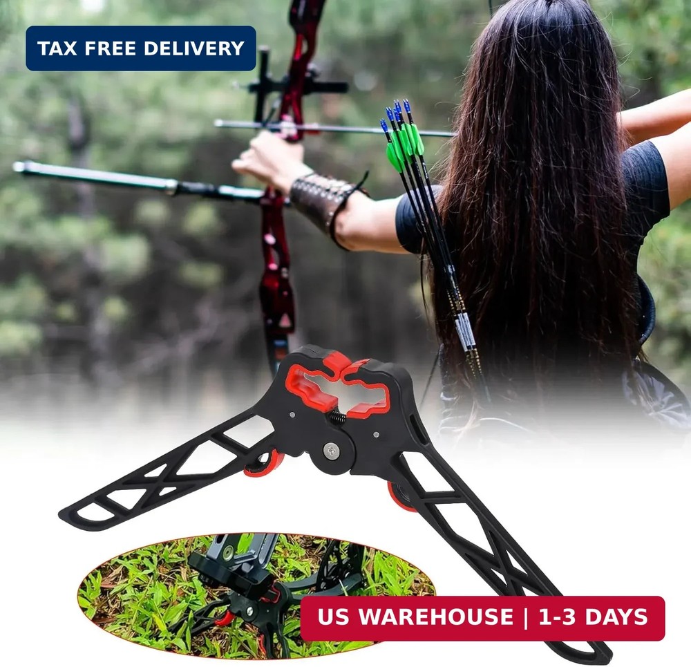 Folding Bow Stabilizer Stand with Removable Bipod for Bowhunting Accessories