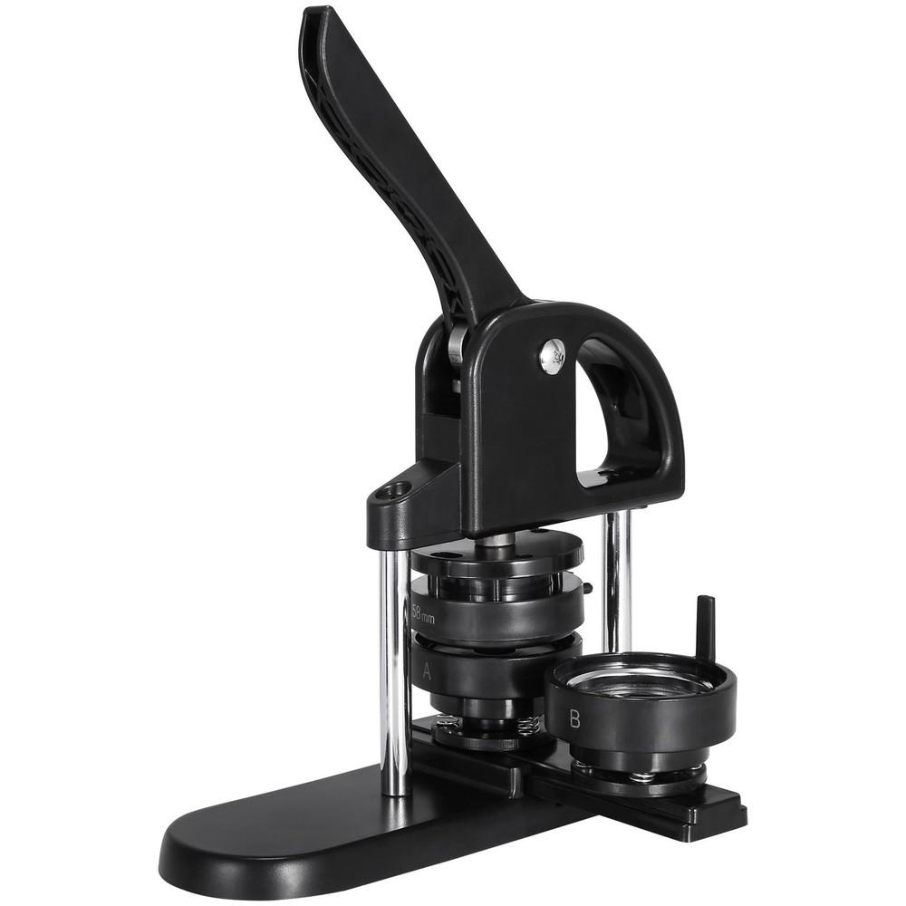 Beginner-Friendly Button Maker: 25/32/58mm Pin Press, ABS Body, Panda Book