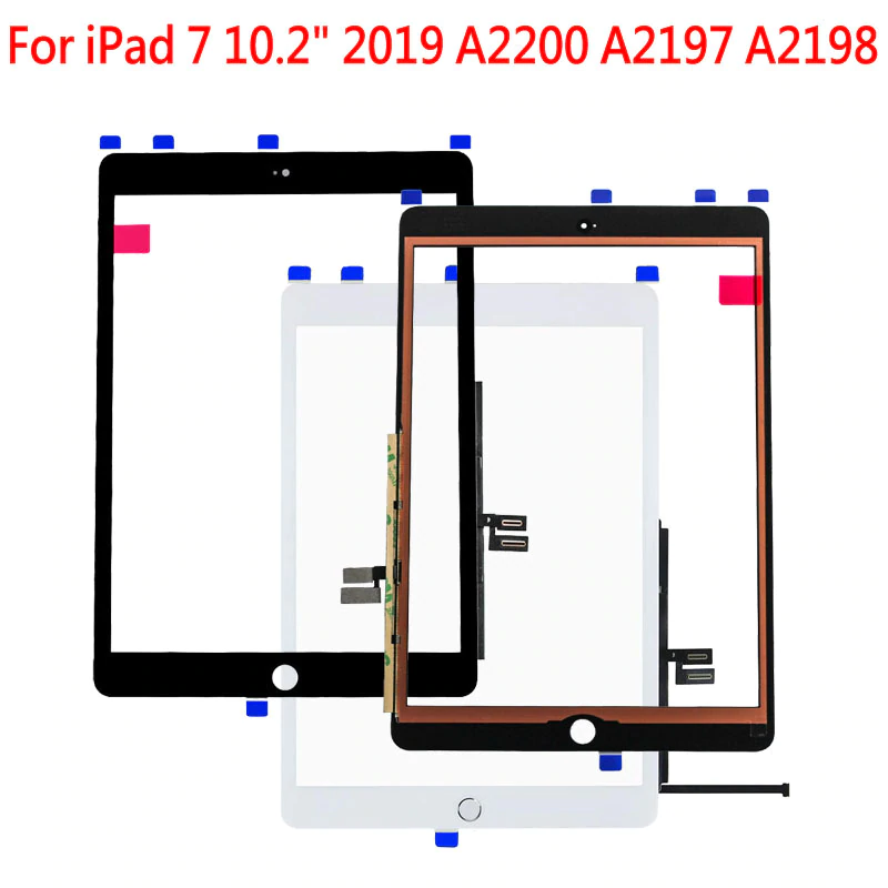 Touch Screen Glass Digitizer Replacement Kit for Apple iPad 7/8 with Home Button