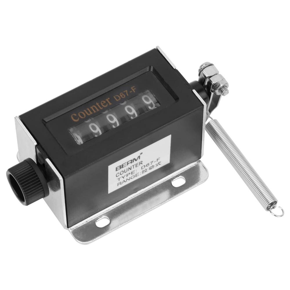 D67F Mechanical Counter 5 Digit Stroke Tally Resettable Machine Counting