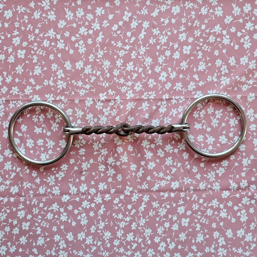 Reinsman Twisted Wire Loose O Ring Snaffle Western Training Bit 5.25"