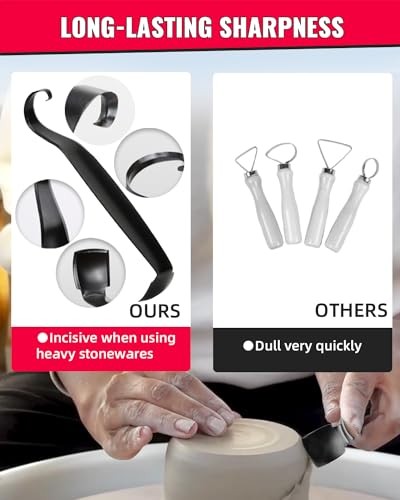 Versatile Pottery Trimming Tools, Sharpened Pottery Tool for Potter, Quality 1