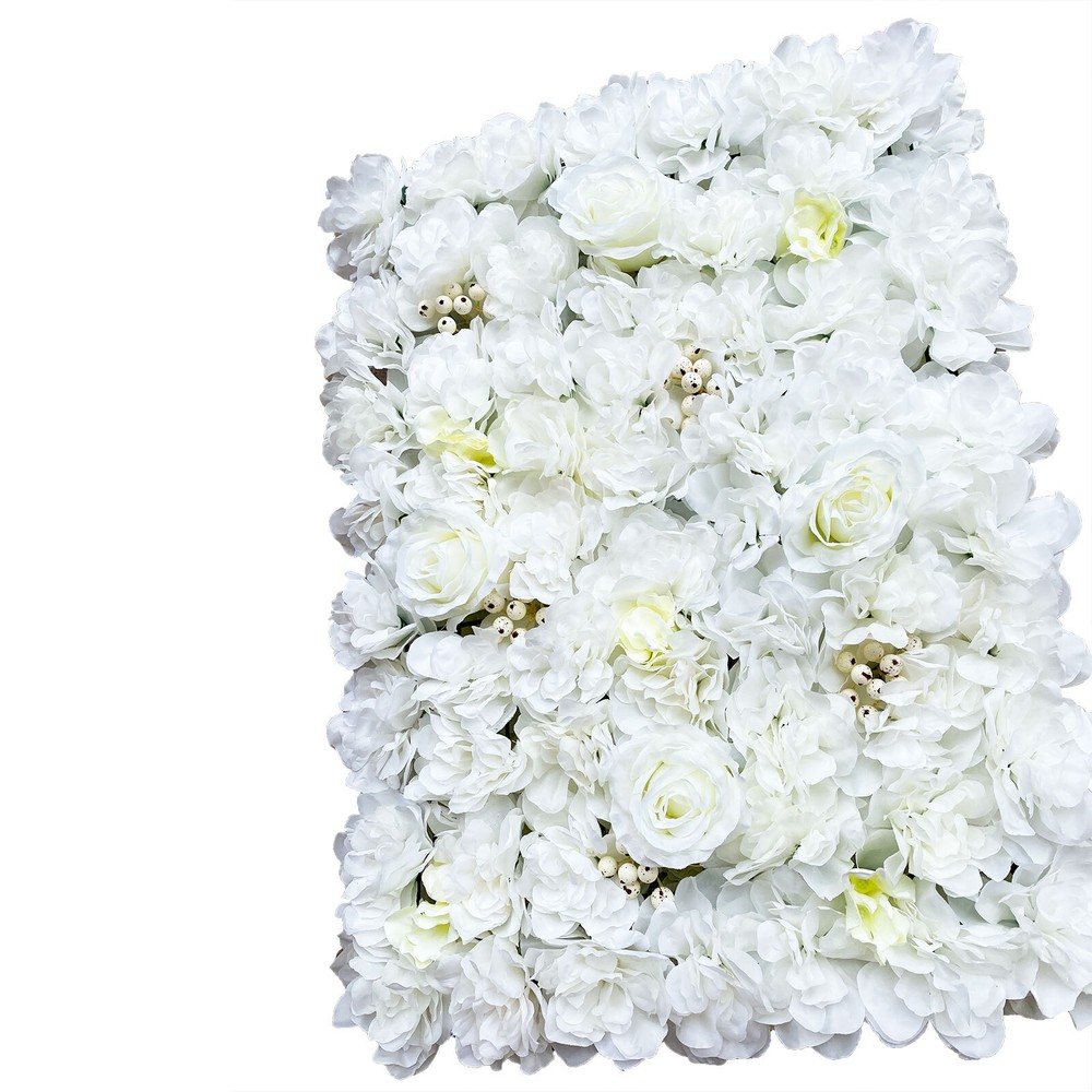 12x Artificial Flower Wall Panel Wedding Event Party Backdrop Flower Wall Panel