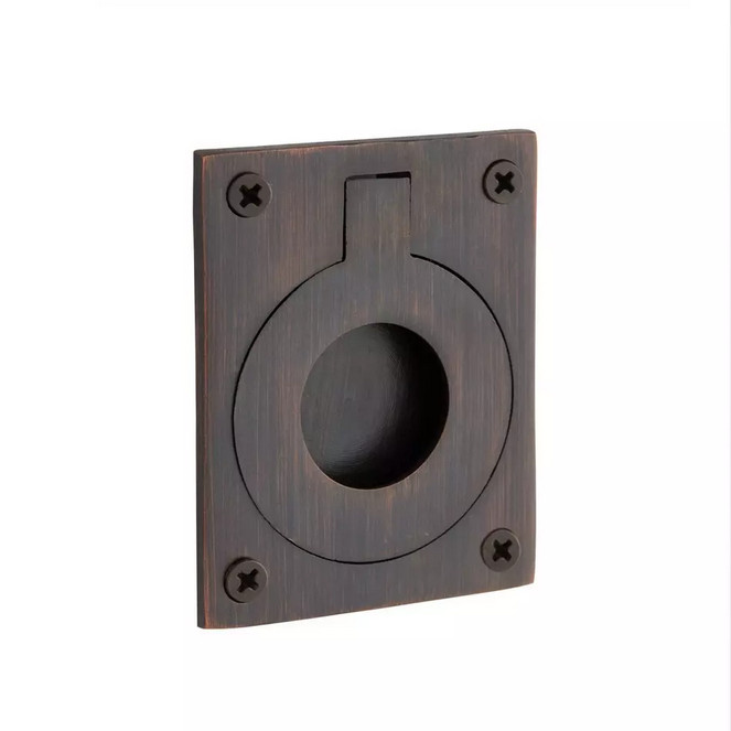 Brass Recessed Ring Pull Oil Rubbed Bronze