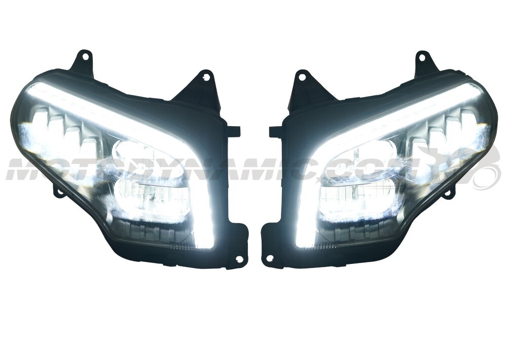 Full LED Projector Head Light + DRL Switchback Signals For Honda Gold Wing 01-17