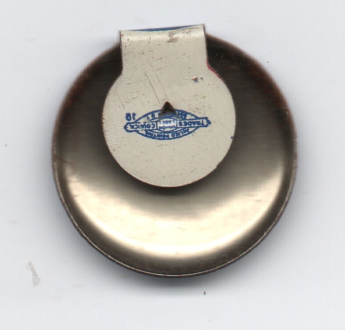WWII Fold Over Back Red Cross Button " U.F. "