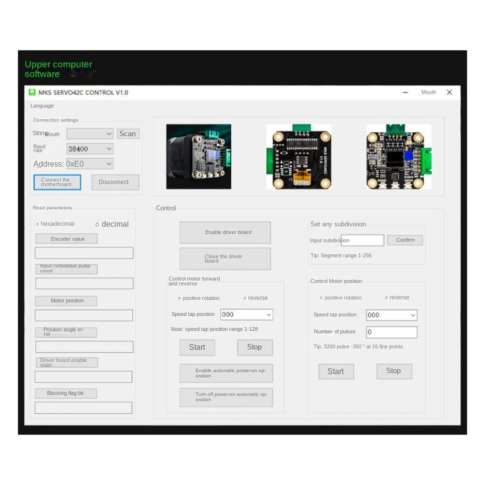 SERVO42C PCBA Stepper Motor 32Bit Close Loop SMT32 Controller 17 4627