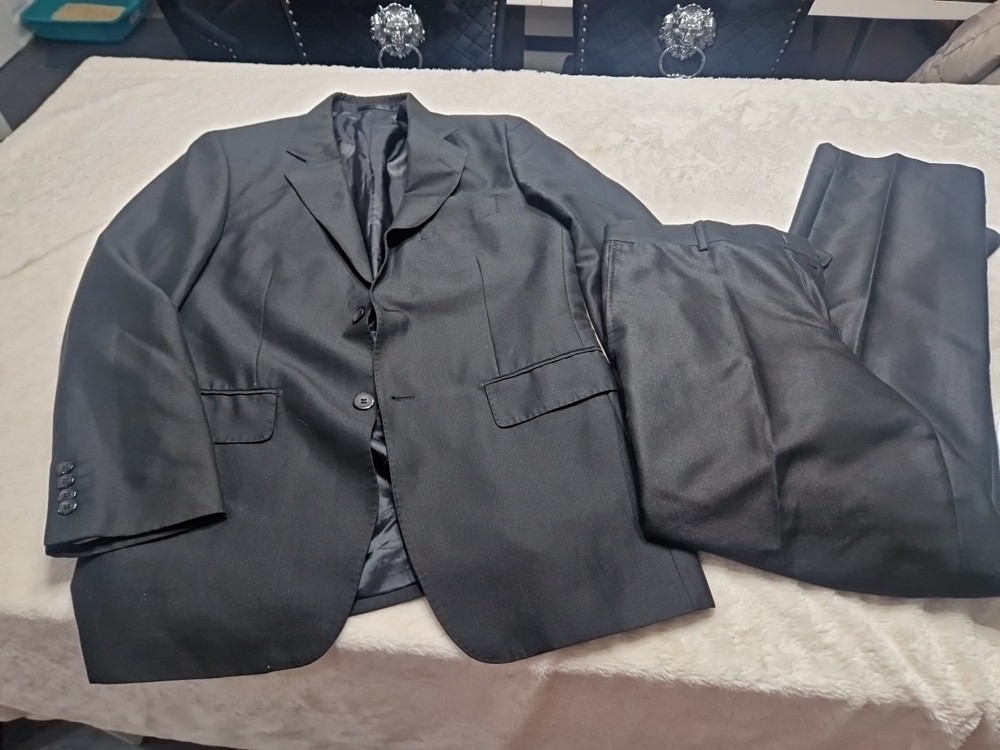 Leonardo Pellini Made In Italy Black Suit