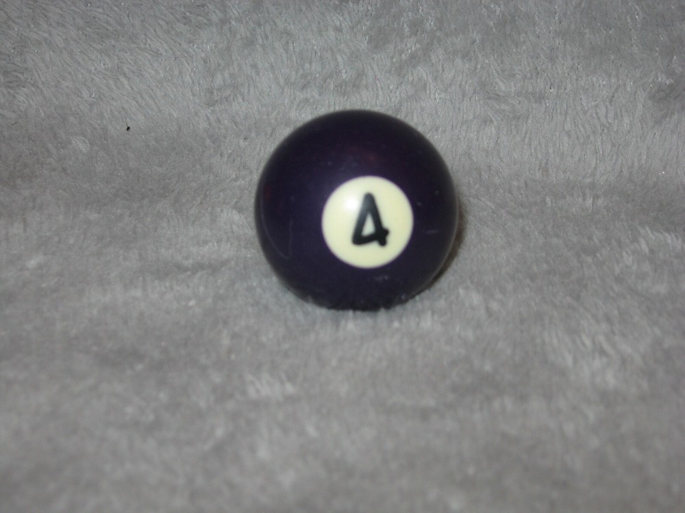 Mini Pool Ball #4 Purple Solid 1.5" Diameter Miniature Billiard Replacement