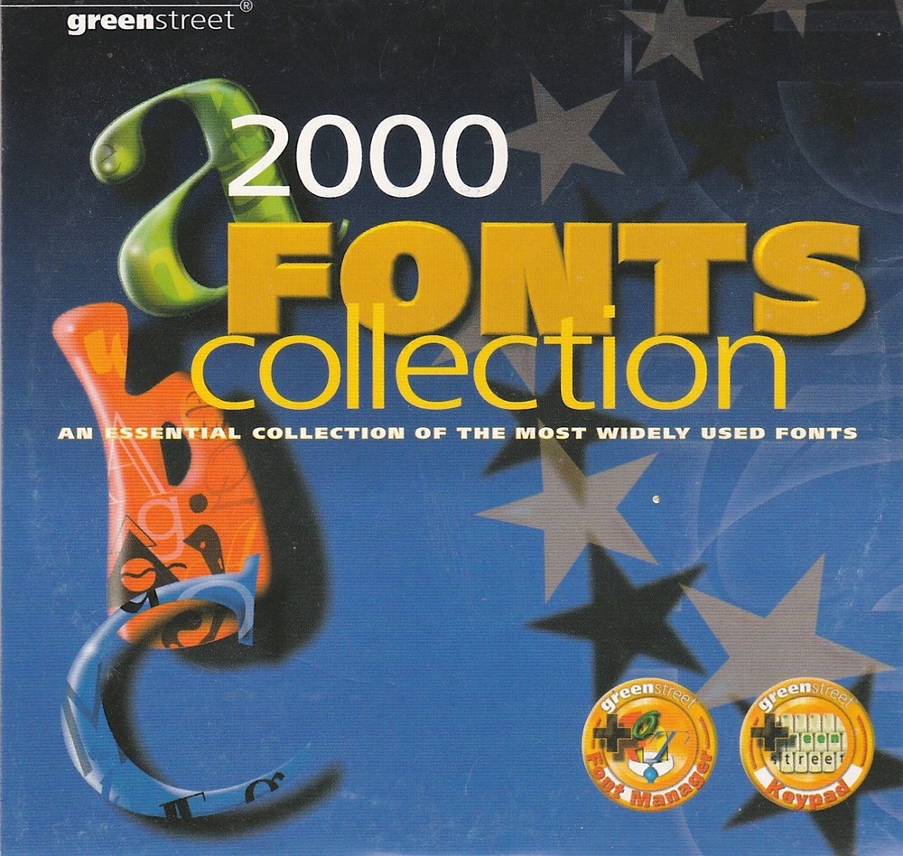 2000 font CD+Manual TrueType fonts (.ttf/.ttc) Scalable Any Windows Systems