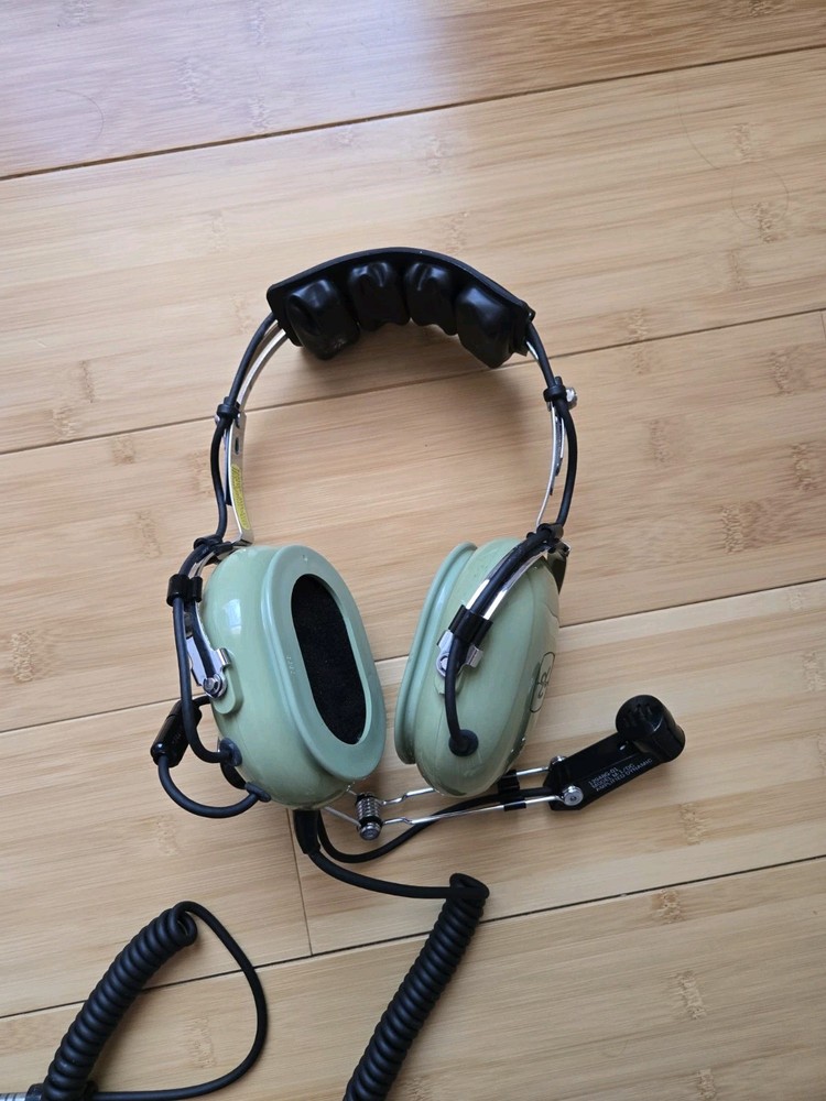 David Clark H10-36 Headset With Attached Mic Not Tested