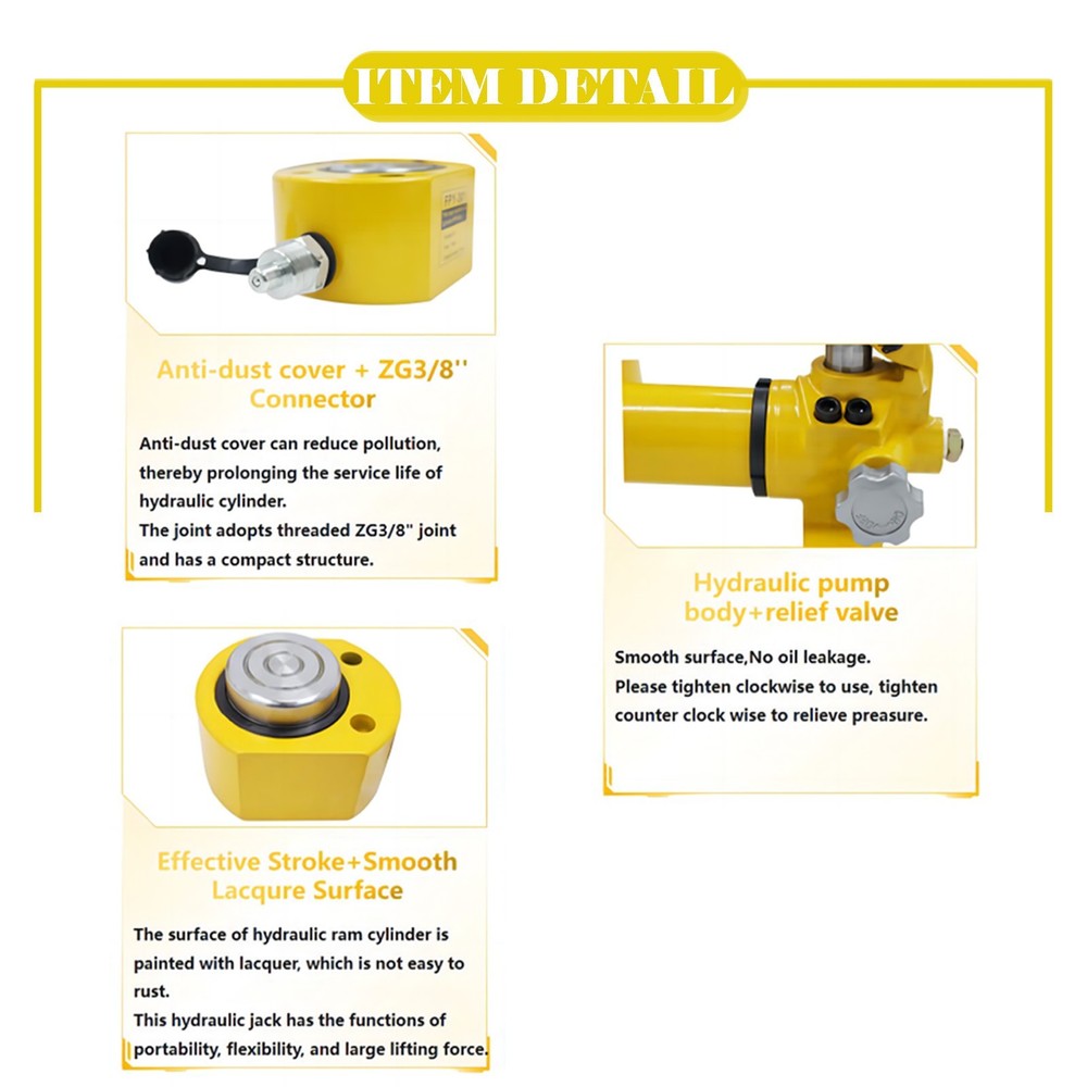 30 Ton Ultra-thin Separable Hydraulic Jack CP-700 Manual Pump Combination