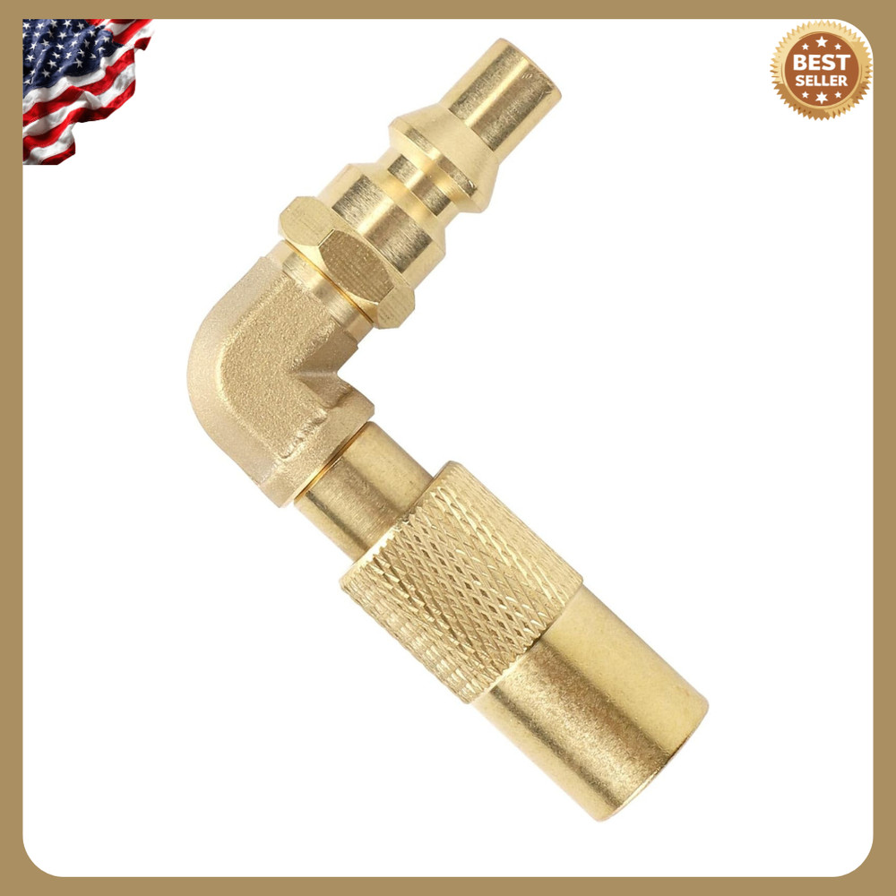 1/4" RV Propane Quick Link Adapter 🔗 Elbow Fitting for Camping Grills