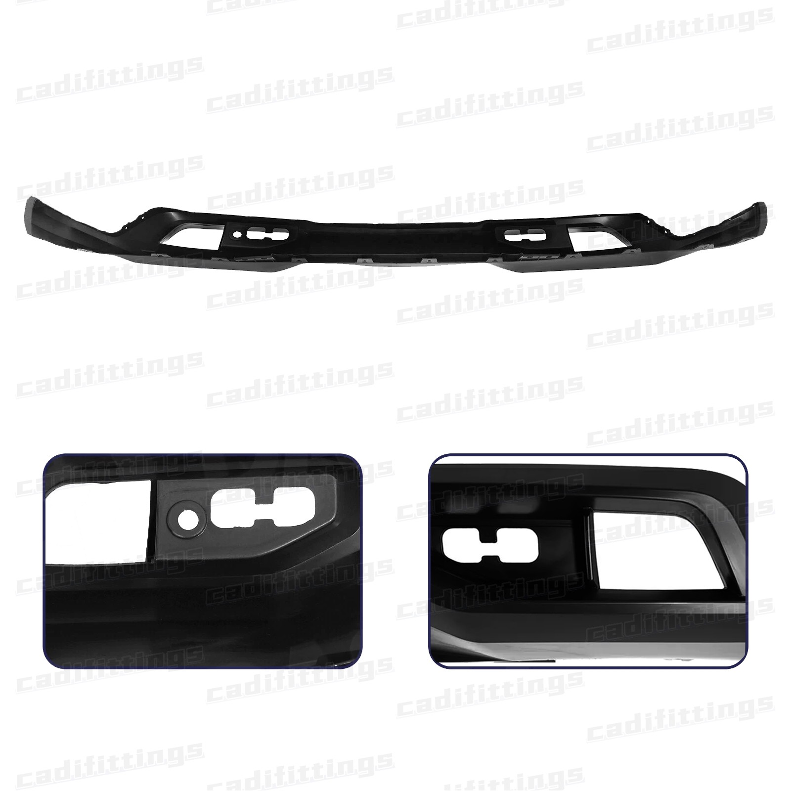 For 2019-2021 Silverado 1500 Front Bumper Cover Lower Valance W/LED Fog Lights
