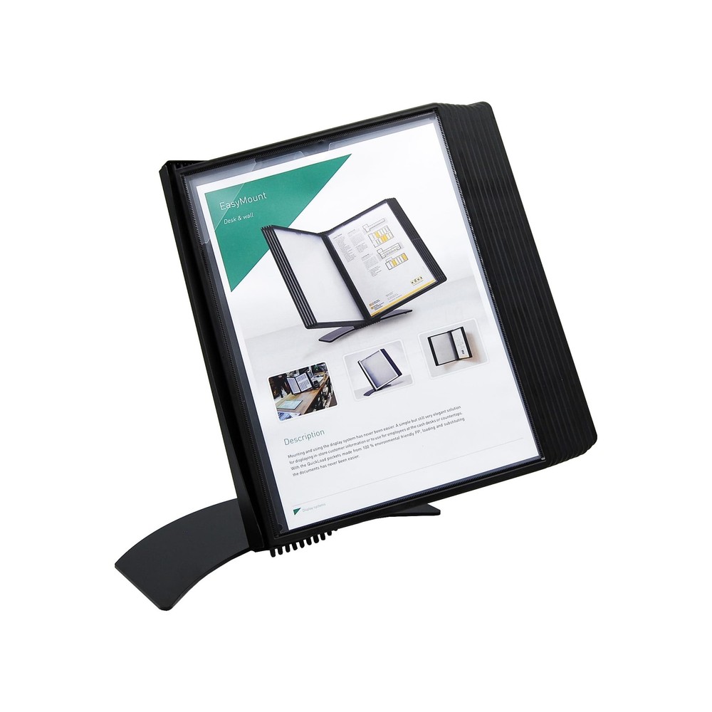 Tarifold DJOIS Desktop Reference & Display System - Durable Metal Base & Polypro