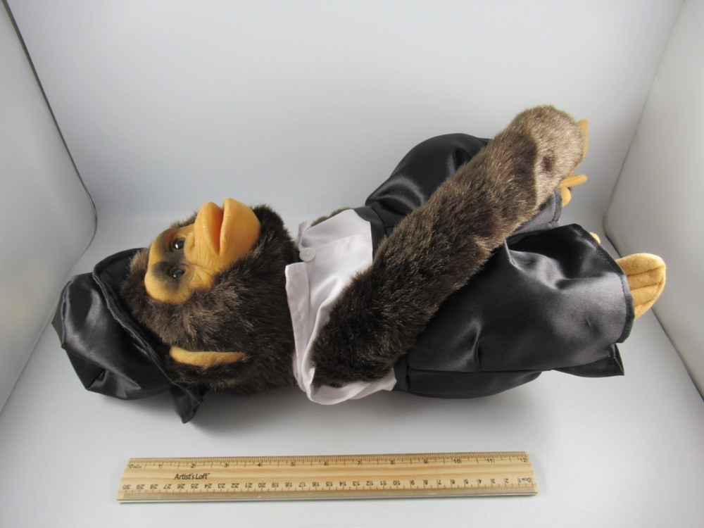 Ruhof Monkey Plush Puppet In Tuxedo 15" 2018