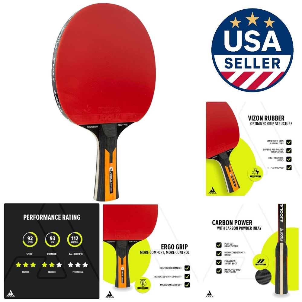 Advanced Joola Carbon Control Paddle for Elite Players - Superior Grip & Control