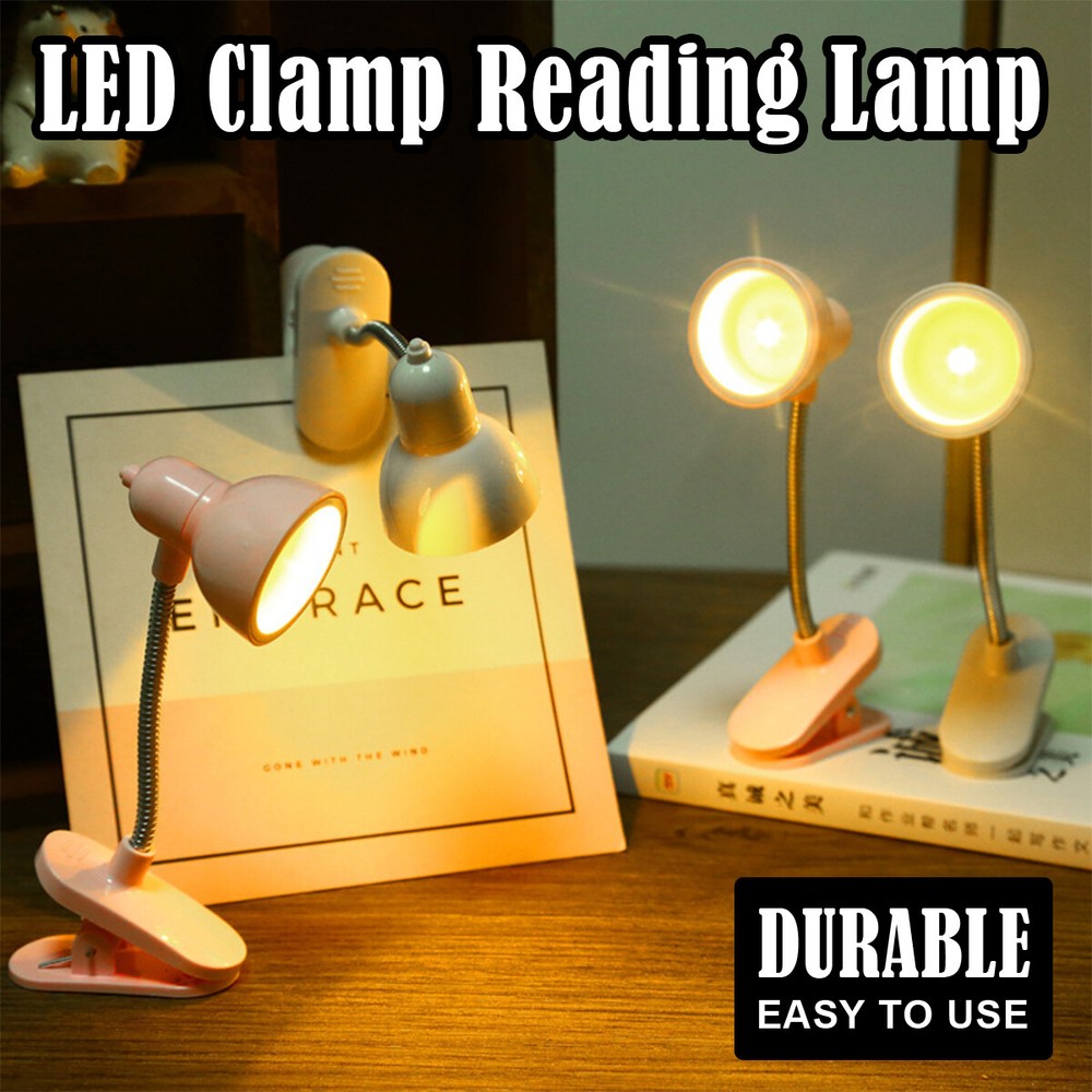 Mini Led Book Light Lamp Lamp Battery Powered Warm White 3000k Adjustable Angle