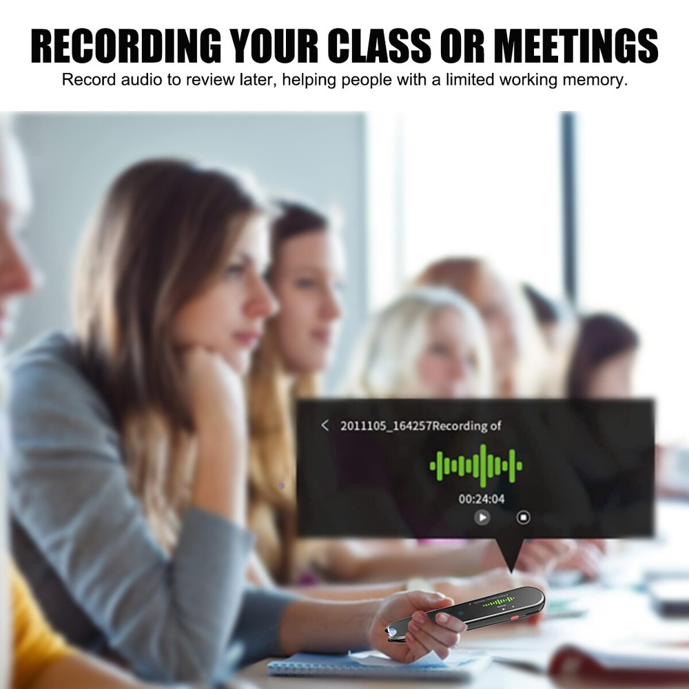 Language Translator Device 112 Language Real Time Translator pen Smart Recording