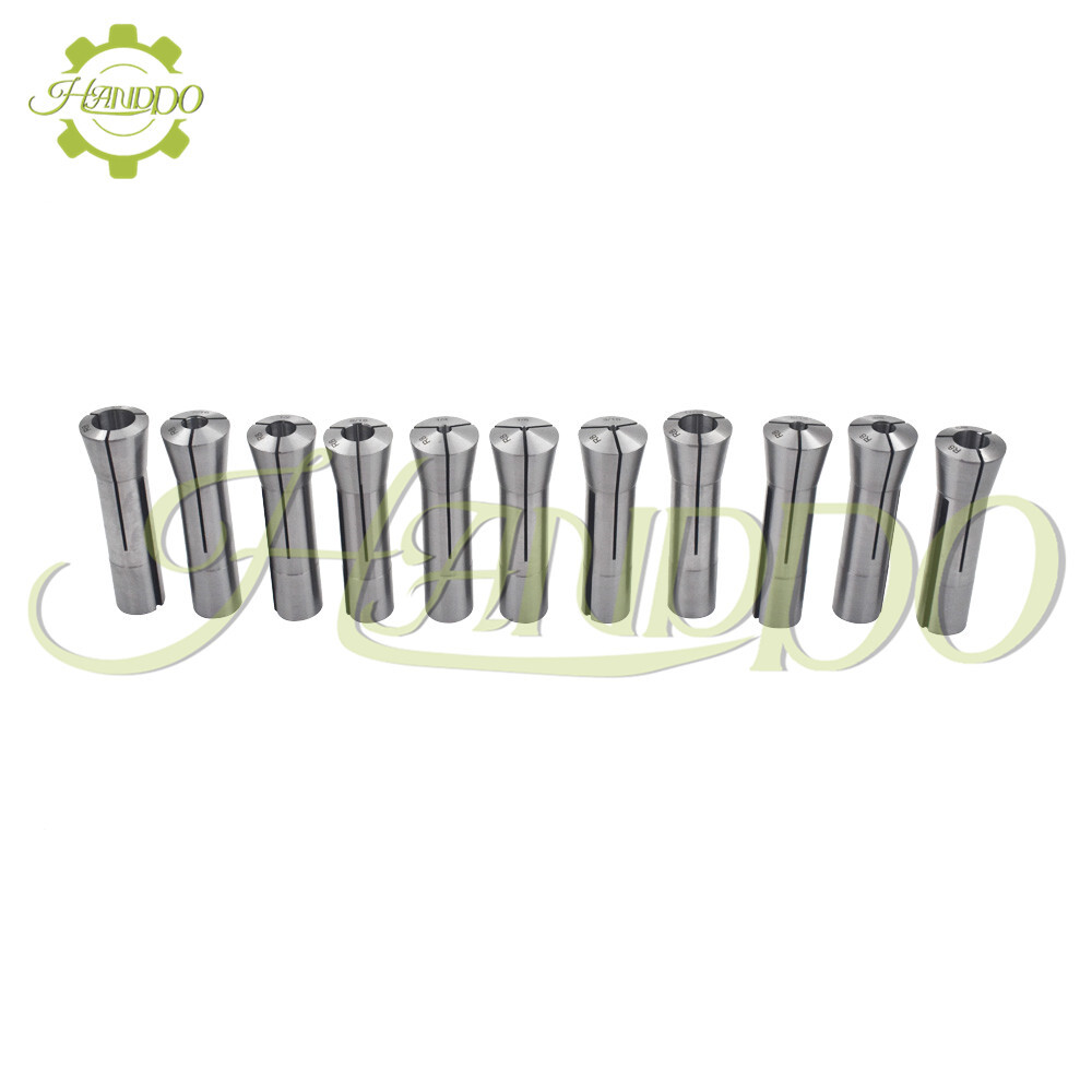 R8 Collet Set 1/8" 3/16" 1/4" 5/16" 3/8" 7/16" 1/2" 9/16" 5/8" 11/16" 3/4" 11PCS